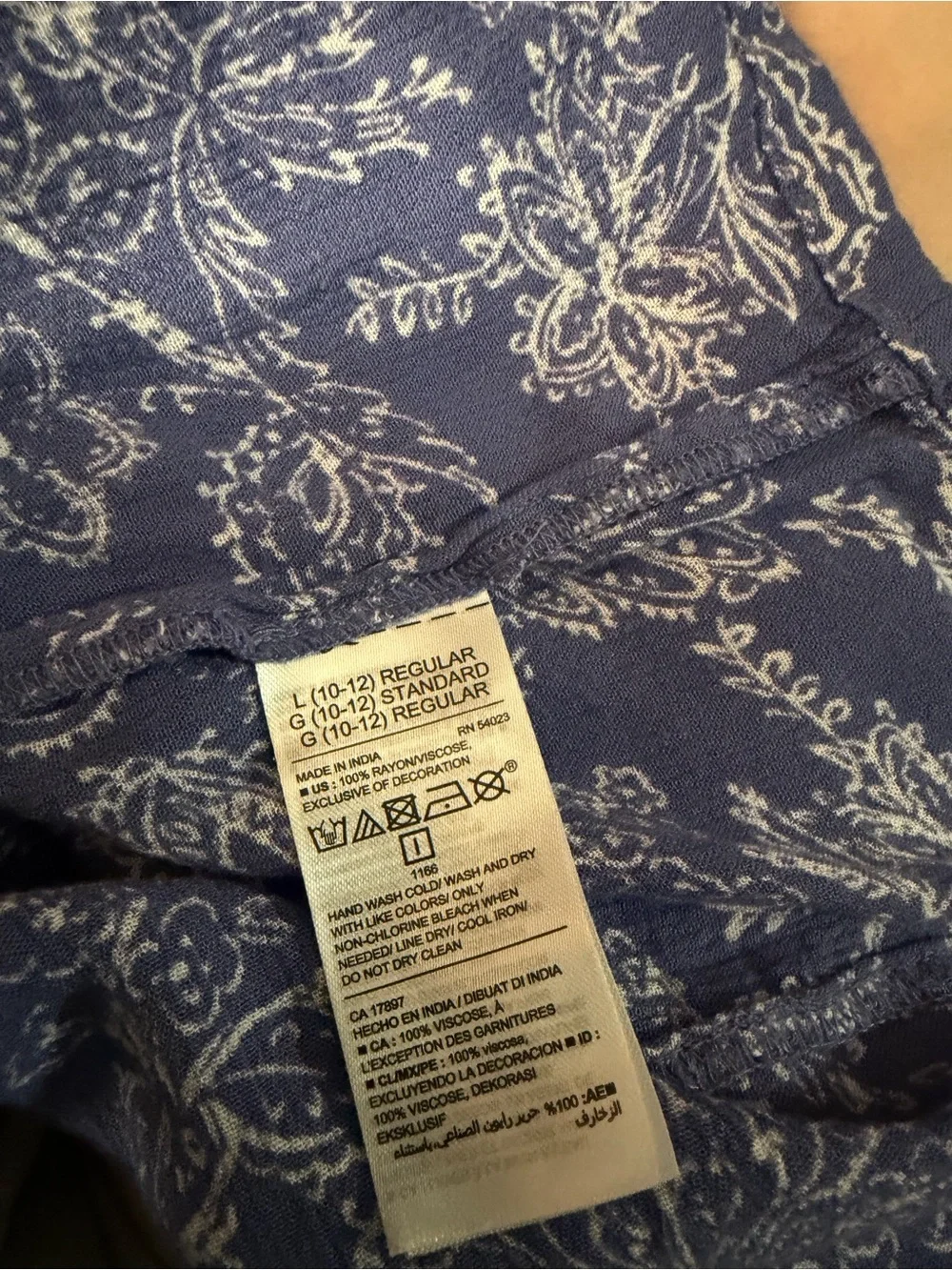 Old Navy Blue Floral Ruffle-Sleeve Dress